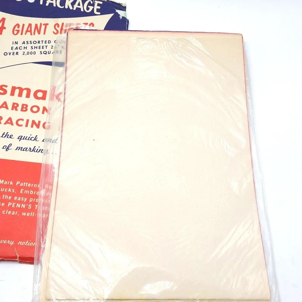 Vintage Traum Penn Dritz Sewing Notions Lot OS Multicolor Tracing Paper Bonding